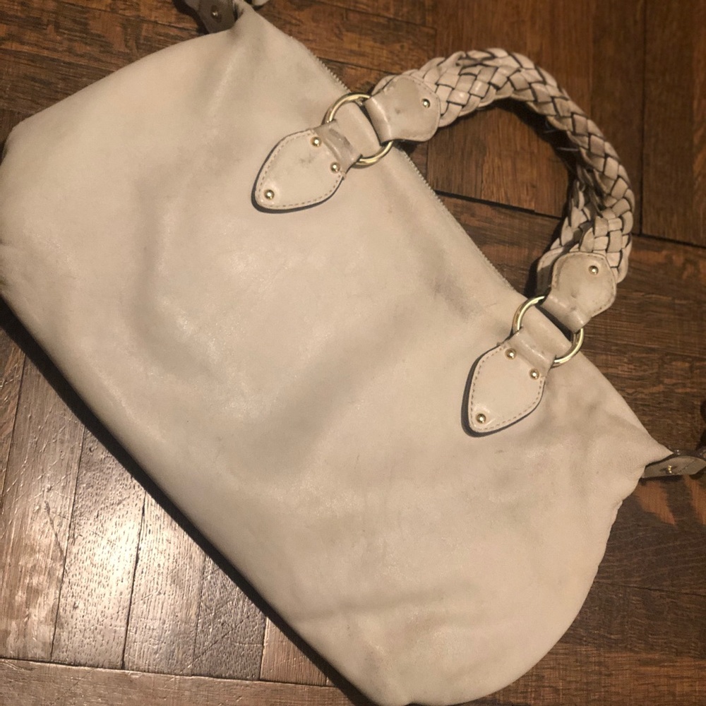 Michael Kors Satchel w/ braided handles + strap - Picture 5 of 6